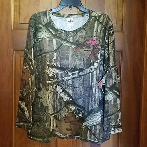 Mossy Oak Ladies Long Sleeve Camo Tee